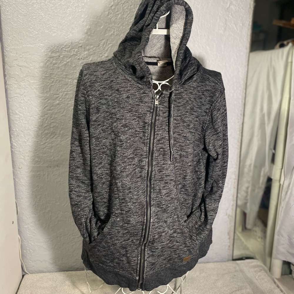 Roxy Charcoal Knit Hoodie